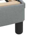 vidaXL Cadre de lit sans matelas gris clair 160x200 cm tissu