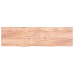 vidaXL Étagère murale marron clair bois chêne massif traité