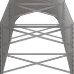 vidaXL Lit surélevé de jardin Acier enduit de poudre 224x80x68 cm gris
