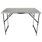 Brüder Mannesmann Ensemble table pliante multifonction Aluminium 3 Pièces