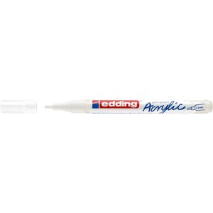 Marqueur Acrylique 5300 Blanc trafic Pointe Fine 1-2 mm x 10 EDDING