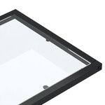 vidaXL Table d'appoint ordinateur Transparent 50x35x65 cm Verre trempé