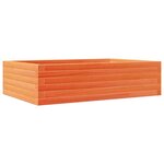 vidaXL Jardinière cire marron 90x60x23 cm bois de pin massif