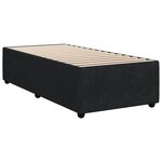 vidaXL Cadre de lit Noir 100x200 cm Velours