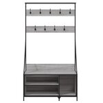 vidaXL Porte-vêtements et rangement des chaussures sonoma gris