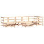 vidaXL Salon de jardin 8 Pièces Bois de pin massif