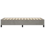 vidaXL Cadre de lit Gris clair 90x190 cm Velours