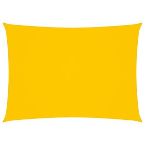 vidaXL Voile de parasol Tissu Oxford rectangulaire 2x4 m Jaune