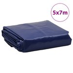 vidaXL Bâche bleu 5x7 m 650 g/m²