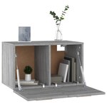 vidaXL Armoire murale Sonoma gris 60x36 5x35 cm Bois d'ingénierie