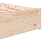 vidaXL Cadre de lit sans matelas bois massif 200x200 cm