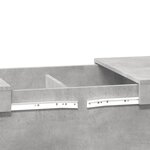 vidaXL Table basse gris béton 80x55x40 cm bois d'ingénierie