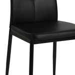 vidaXL Chaises à manger lot de 6 noir similicuir