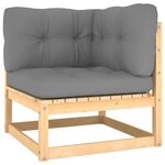 Salon de jardin meuble d'extérieur ensemble de mobilier 10 pièces avec coussins bois de pin massif 02_0014993
