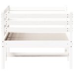 vidaXL Lit de jour sans matelas blanc 90x190 cm bois de pin massif