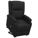 Vidaxl fauteuil releveur inclinable noir tissu