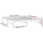 vidaXL Lit coulissant 2x(80x200) cm Bois de pin massif