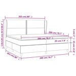 vidaXL Sommier à lattes de lit et matelas Bleu foncé 200x200cm Velours