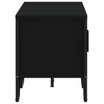 vidaXL Meuble TV noir 122x34x41 cm bois d'ingénierie