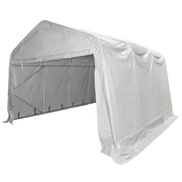 vidaXL Tente de rangement PVC 550 g/m² 4x6 m Blanc