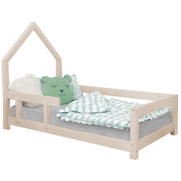 Lit cabane enfant POPPI 120 x 200 beige 2