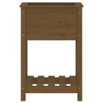 vidaXL Jardinière avec étagère Marron miel 54x34 5x81 cm Bois de pin