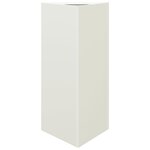 vidaXL Jardinières 2 Pièces blanc triangulaire 40x34 5x70 cm acier