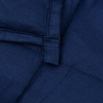 vidaXL Couverture lestée Bleu 200x200 cm 9 kg Tissu