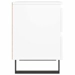 vidaXL Tables de chevet 2 Pièces blanc 40x35x50 cm bois d’ingénierie