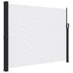 vidaXL Auvent latéral rétractable blanc 160x300 cm