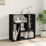 vidaXL Meubles TV 2 Pièces noir 75x30x50 cm bois d'ingénierie