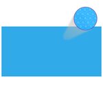 vidaXL Couverture de piscine Bleu 400 x 200 cm PE