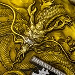 THE YELLOW DRAGON 2 Once Argent 11.5 Once Copper Monnaie 10000 Francs Tchad 2024