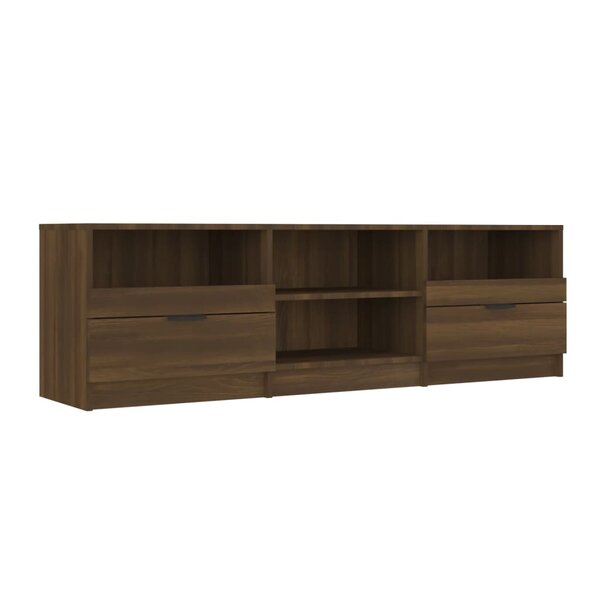 vidaXL Meuble TV Chêne marron 150x33 5x45 cm Bois d'ingénierie