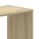vidaXL Bibliothèque chêne sonoma 102x32x102 cm bois d'ingénierie
