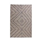 Tapis en jute grise worgan 90 x 60 cm