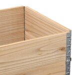 vidaXL Jardinière 80x60 cm bois de pin massif