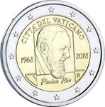 2 Euros Commémo. 2018 BU (FDC) - 50 ans Mort Padre Pio