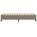 vidaXL Cadre de lit Taupe 100x200 cm Tissu