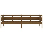 vidaXL Lit de jour sans matelas marron miel bois pin massif 80x200 cm