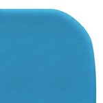 vidaXL Chaises longues pliables lot de 2 Acier et tissu Bleu