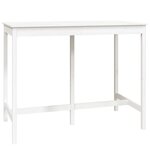 vidaXL Ensemble de bar 7 Pièces Blanc Bois de pin massif