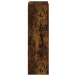 vidaXL Meuble TV mural chêne fumé 40 5x30x102 cm bois d'ingénierie