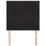 vidaXL Tête de Lit Design Blocs de Diamant Noir 100 cm Velours