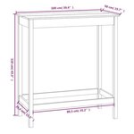 vidaXL Table de bar 100x50x110 cm bois massif de pin