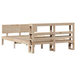 vidaXL Cadre de lit avec tête de lit sans matelas 160x200 cm