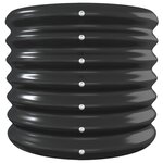 vidaXL Lit surélevé de jardin Acier enduit de poudre Anthracite