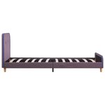 vidaXL Cadre de lit Taupe Tissu 90x200 cm