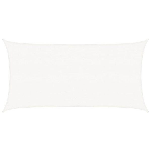 vidaXL Voile d'ombrage 160 g/m² Blanc 2 5x4 5 m PEHD