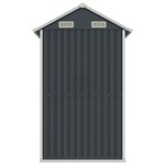 vidaXL Abri de jardin anthracite 192x152 5x237 cm acier galvanisé